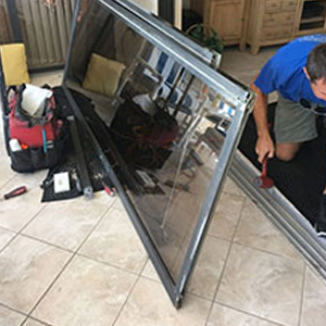 sliding glass door frame repair Phelan